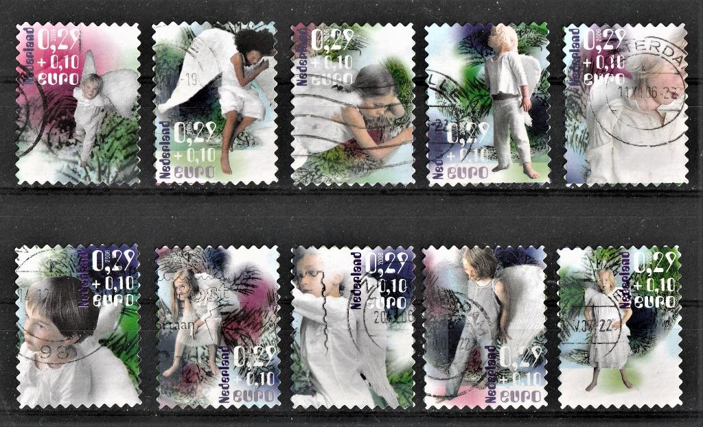 21 S --mooie serie Goede doelen Decemberzegels 2006, Postzegels en Munten, Postzegels | Nederland, Verzenden, Na 1940, Gestempeld