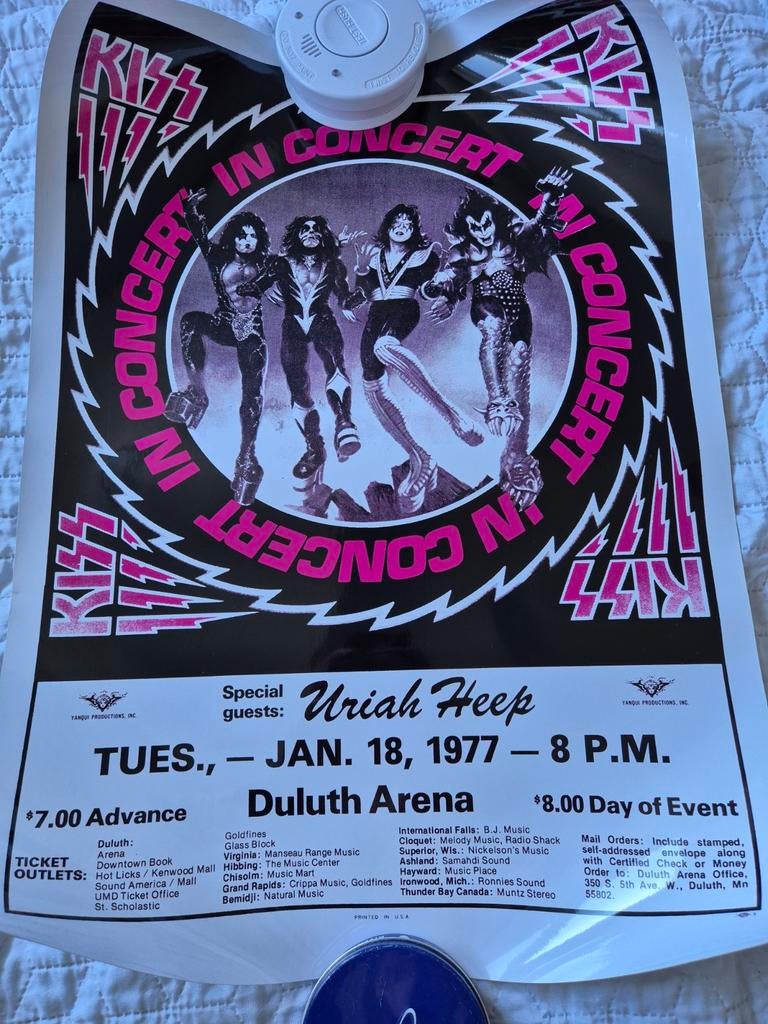 Kiss poster, Verzamelen, Posters, Ophalen of Verzenden, A1 t/m A3, Muziek