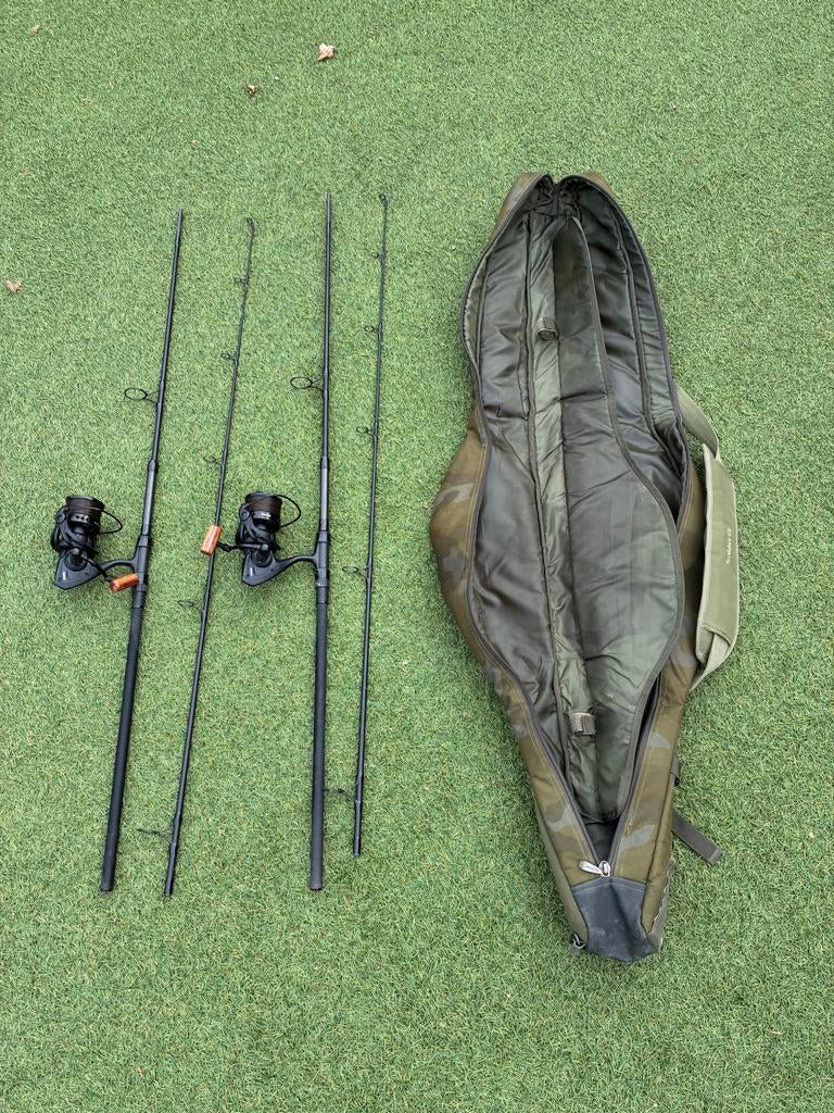 Complete vishengel set - Sonik 10ft 3.25lb met molens, Ophalen, Zo goed als nieuw, Complete hengel