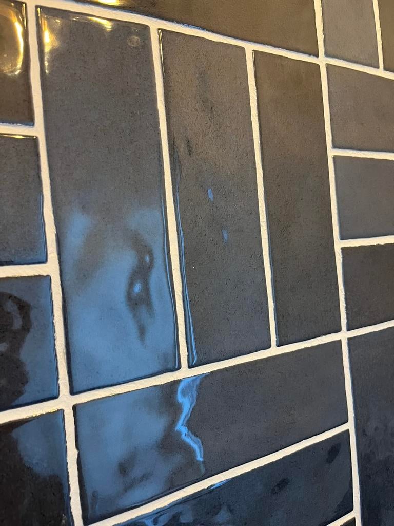 Donker blauwe/marine blauwe tegels, Doe-het-zelf en Verbouw, Tegels, Ophalen, Minder dan 20 cm, Zo goed als nieuw, Minder dan 5 m²