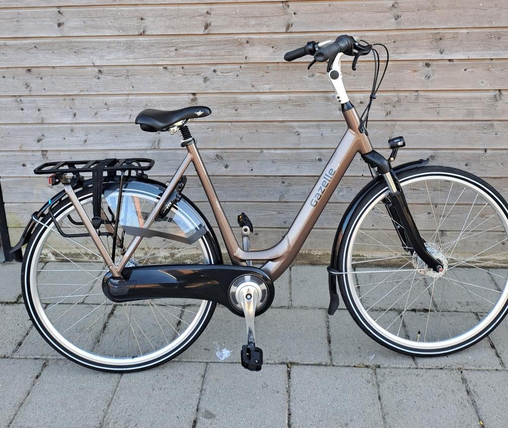 Gazelle orange C7 plus frame 57 cm als nieuw!, Fietsen en Brommers, Fietsen | Dames | Damesfietsen, Versnellingen, Zo goed als nieuw