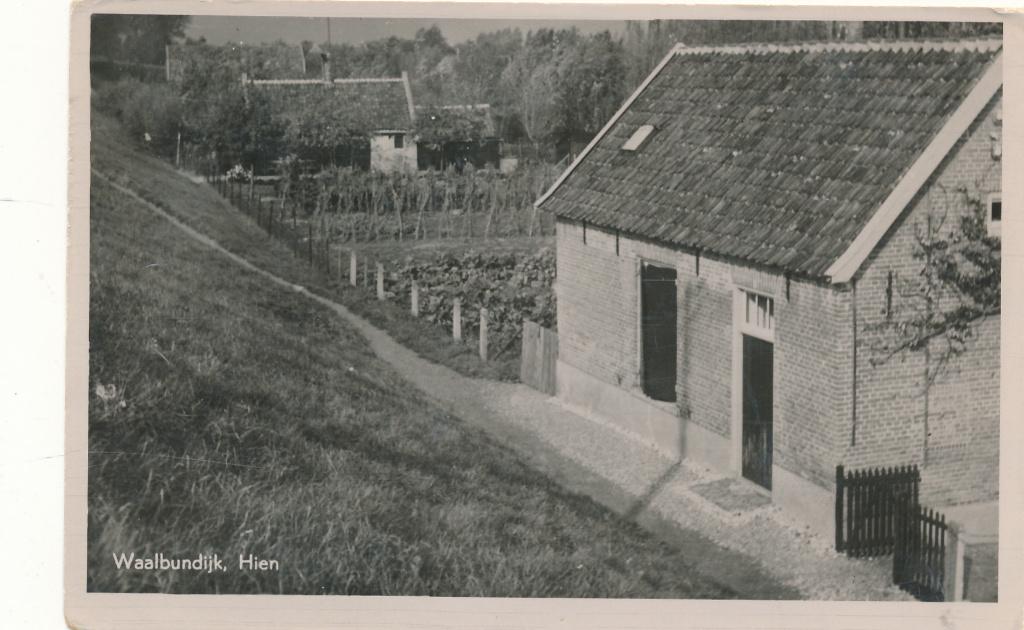 9607 Hien, Waalbundijk, Ophalen of Verzenden, 1940 tot 1960, Gelderland