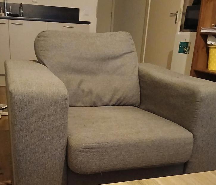 Bank 2 zits en stoel, Huis en Inrichting, Fauteuils, Gebruikt, Ophalen of Verzenden