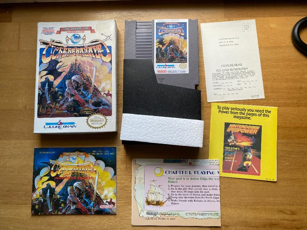 The Magic of Scheherazade Nes usa + poster, Avontuur en Actie, 1 speler, Ophalen of Verzenden, Zo goed als nieuw