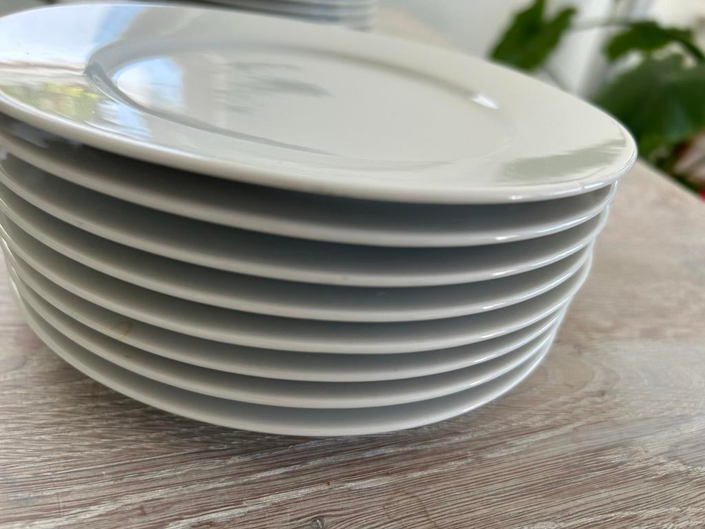 Porseleinen servies Albert Heijn - incompleet, Huis en Inrichting, Keuken | Servies, Ophalen, Gebruikt, Effen, Porselein