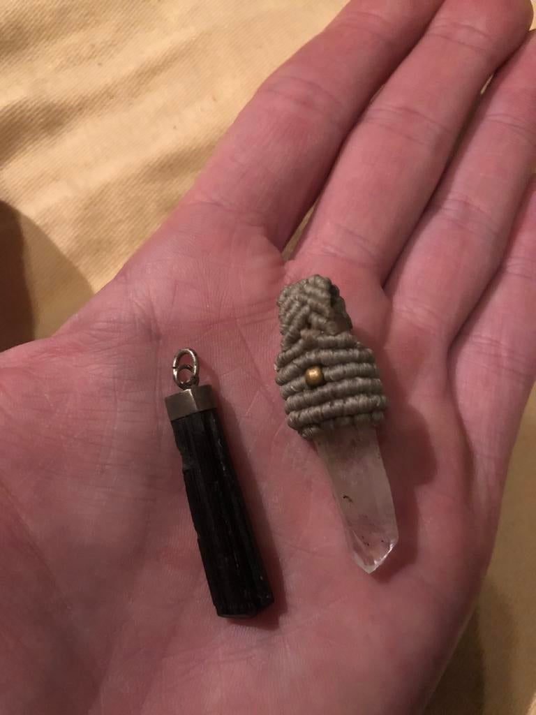 Edelsteen hangers, Ophalen of Verzenden, Zo goed als nieuw