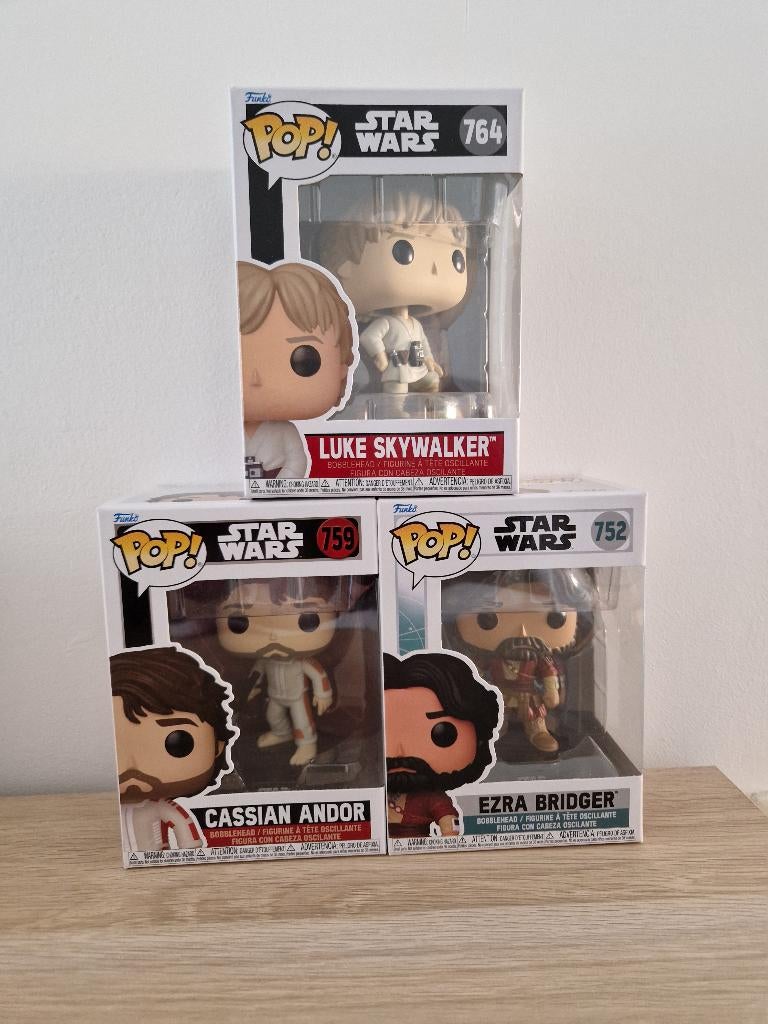 3x Funko Pop! Star Wars, Verzamelen, Poppetjes en Figuurtjes, Ophalen of Verzenden, Nieuw