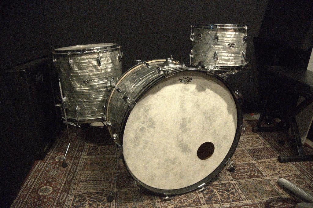 Slingerland 70s 24-13-16 Sky Blue Pearl, Muziek en Instrumenten, Ophalen, Gebruikt, Overige merken