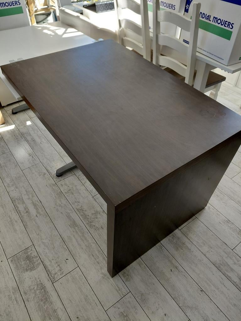 Expedit (Kallax) Bureau Bruin, Ophalen of Verzenden, Gebruikt