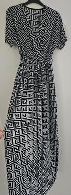 Lange jurk travelstof maat one size, Ophalen, Zo goed als nieuw, Maat 38/40 (M), Onder de knie