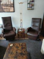 Set leren relex draai fauteuils van het merk newsity.