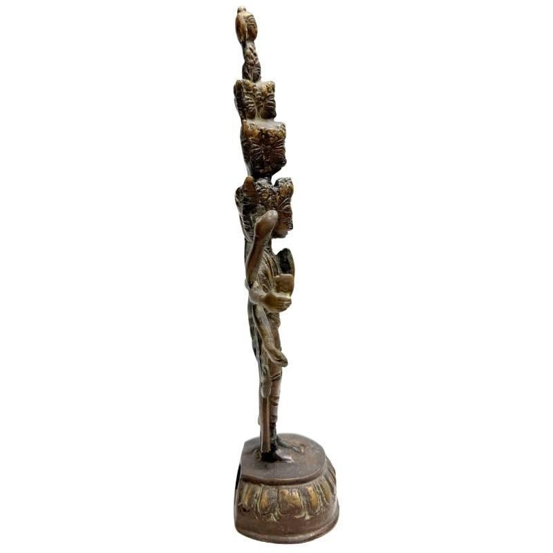 Tibetaans Brons Beeld - Chenrezig (Avalokiteshvara) handwerk, Huis en Inrichting, Ophalen of Verzenden, Gebruikt