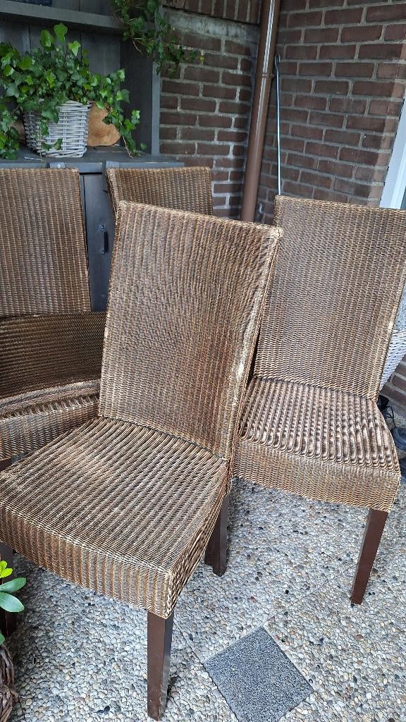 Eetkamerstoelen, Overige materialen, Gebruikt, Bruin, Ophalen of Verzenden