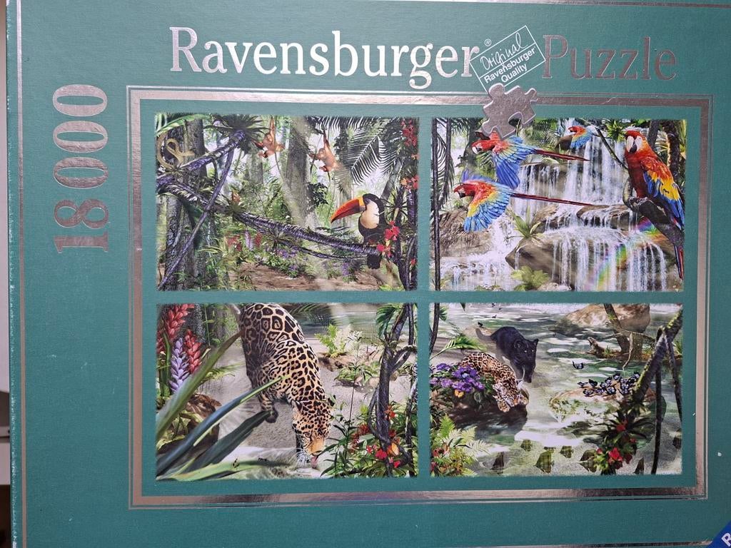 4 x mega puzzel, maar slechts 2 delen aanwezig, Hobby en Vrije tijd, Ophalen of Verzenden, 500 t/m 1500 stukjes