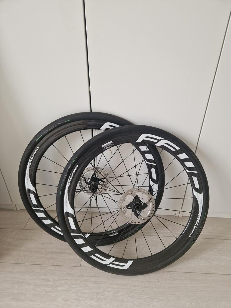 FFWD F4D Carbon Wielset met DT Swiss 350 Nav, Racefiets, Carbon, Ophalen, Wiel