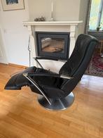 Zwarte stoel prominent zit/lig functie, Ophalen, Gebruikt, Leer, 50 tot 75 cm