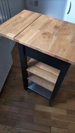 Roltafel ikea, Huis en Inrichting, Ophalen, Minder dan 50 cm, Gebruikt, Bruin