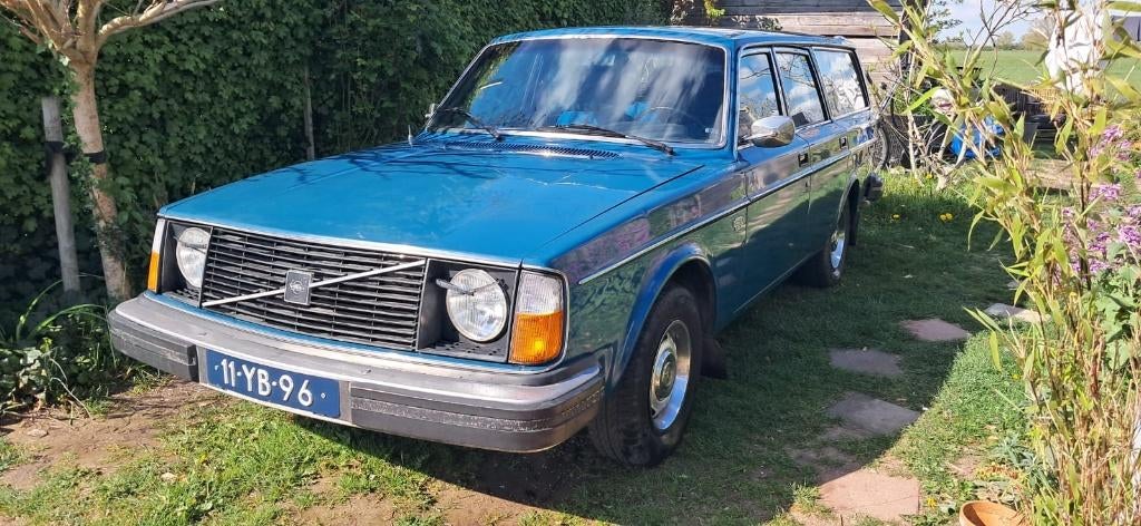 Volvo 245 2.1 DL 1976 Blauw, Auto's, Volvo, Stof, 4 cilinders, Blauw, 100 pk