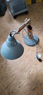 Stijlvolle Nachtkastje Lamp - Hout & Metaal, Ophalen of Verzenden, Zo goed als nieuw, Minder dan 50 cm, Hout