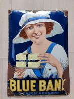 Emaille Reclamebord Blue Band Gekarnd,  Peters Elberfeld, Ophalen of Verzenden, Gebruikt, Reclamebord