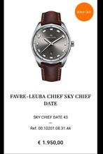 Favre-Leuba Sky Chief Date, Overige merken, Leer, Staal, Verzenden
