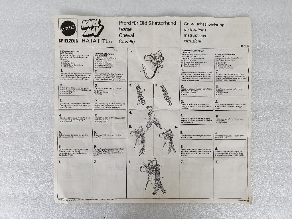 Big Jim / Karl May: Handleiding Hatatitla (Mattel, 1976), Ophalen of Verzenden, Gebruikt