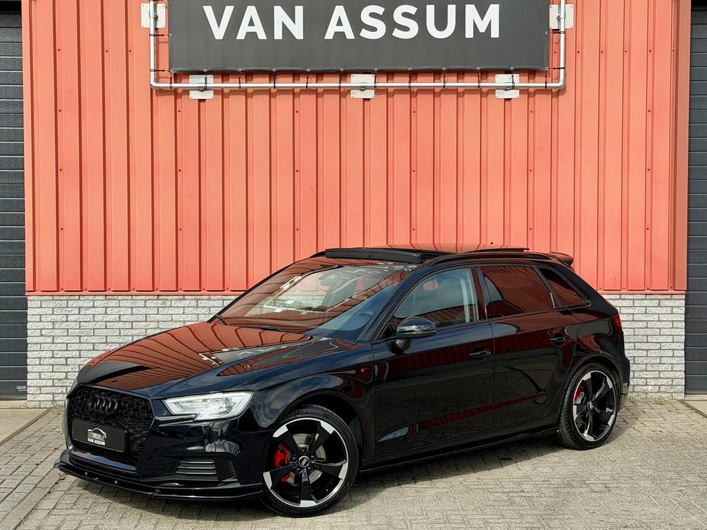 Audi A3 SPORTBACK 1.0 TFSI Pano Maxton RS DAB PDC Cruise 18", Auto's, Audi, Stof, Gebruikt, 116 pk, Zwart