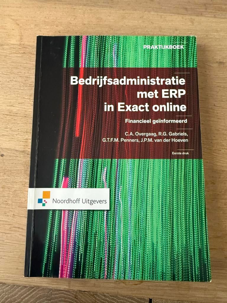 Praktijkboek Bedrijfsadministratie met ERP in Exact Online, Ophalen of Verzenden, Gamma, Zo goed als nieuw, HBO