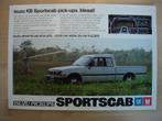 Isuzu KB Sportscab Pick-Up Brochure ca 1986 – Pickup Pick up, Ophalen of Verzenden, Zo goed als nieuw, Overige merken, Isuzu