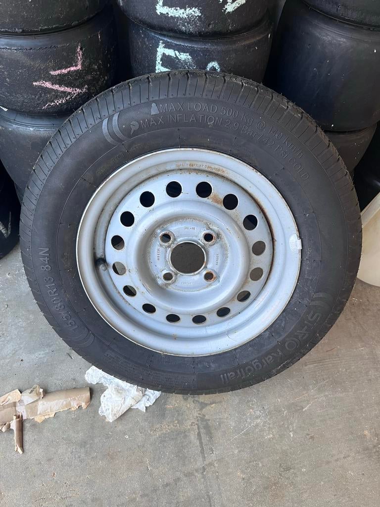 Reservewiel voor aanhanger 155/80R13 84N, Ophalen, Gebruikt