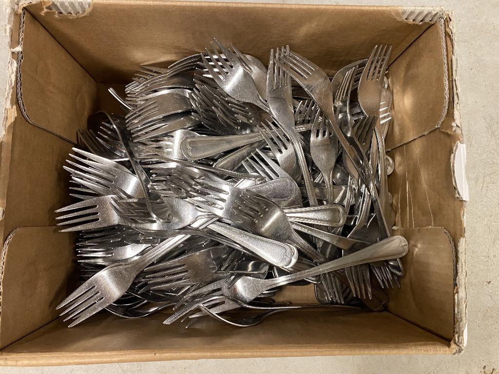 105 vorken van Amefa en Karox, Gebruikt, Ophalen of Verzenden, Rvs of Chroom, Vaatwasserbestendig