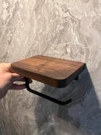 Nieuwe WC rolhouder met houten blad, Ophalen, Nieuw, Bruin, Overige typen