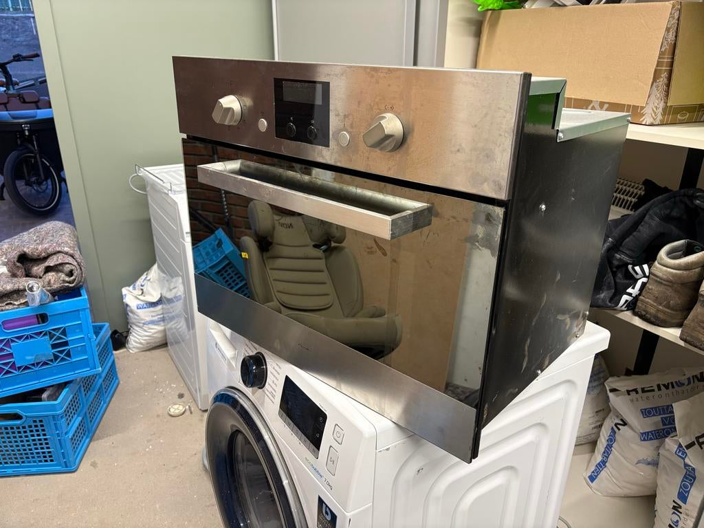 Whirlpool AMW 545/IX oven / magnetron, Witgoed en Apparatuur, Ovens, Gebruikt, Oven, Inbouw, Ophalen