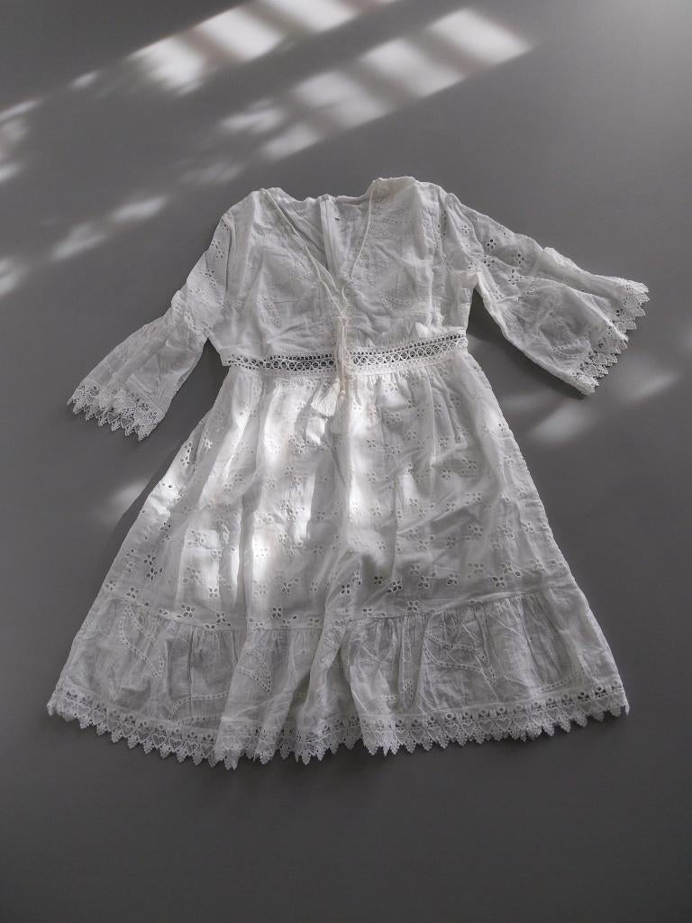 Ibiza Zomerjurkje wit maat S NIEUW  rits achter, Kleding | Dames, Jurken, Wit, Nieuw, Ophalen of Verzenden, Onbekend