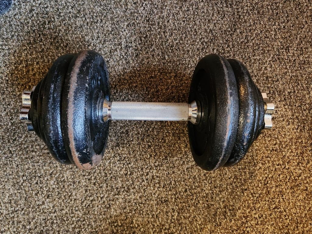 15KG verstelbare dumbell, Sport en Fitness, Fitnessmaterialen, Ophalen, Zo goed als nieuw, Dumbbell