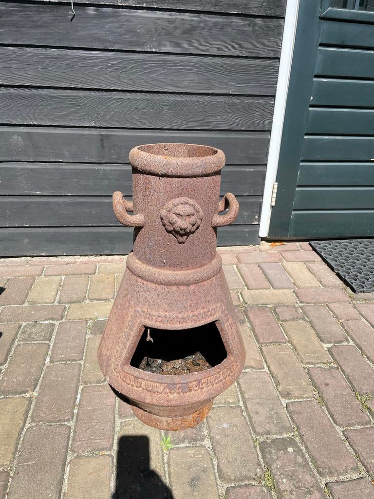 Klassieke gietijzeren potkachel/tuinkachel/vuurkorf, Ophalen, Gebruikt, Vuurkorf