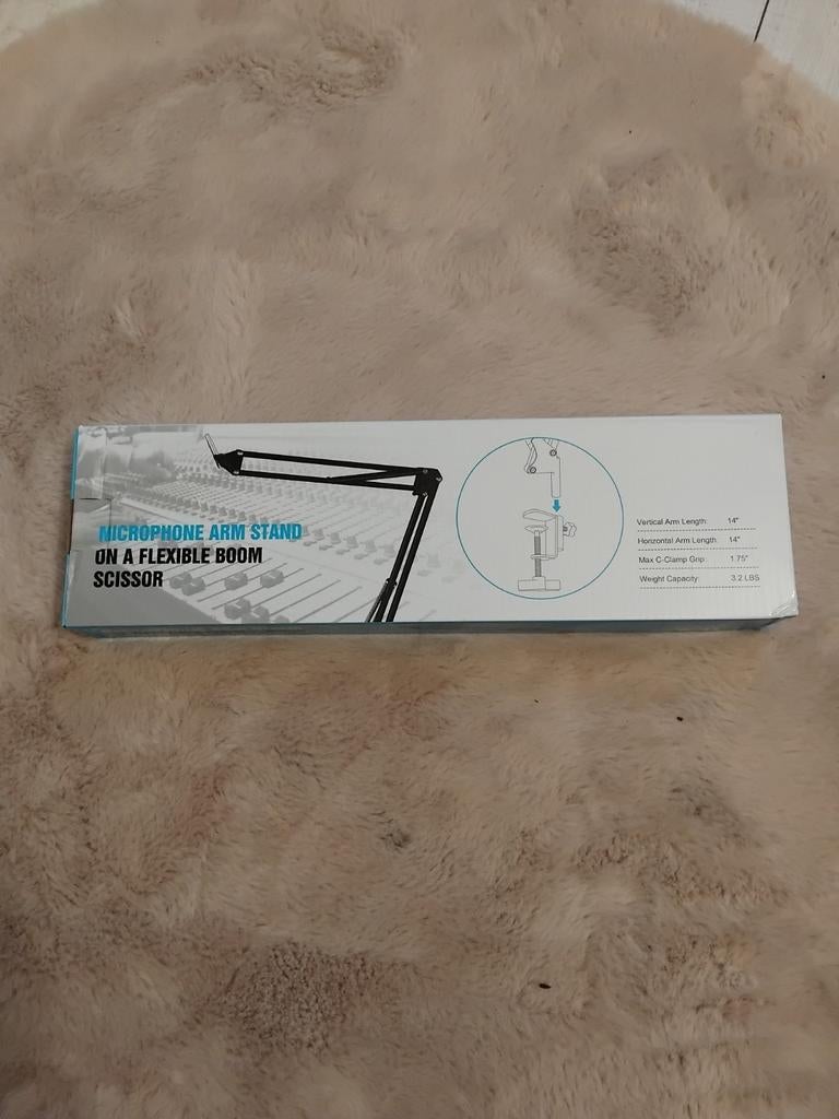Professionele microfoon arm met microfoon klem, Mahria, Nieuw, Ophalen of Verzenden, 2741tn