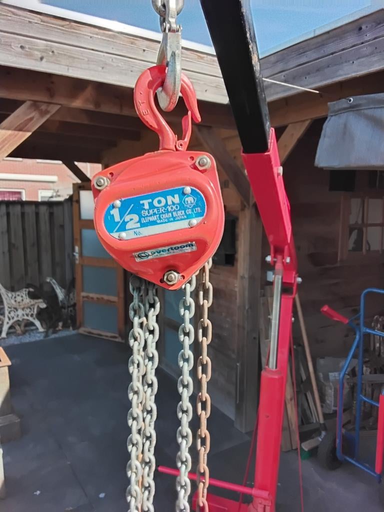 0,5 tons takel, Ophalen, Zo goed als nieuw