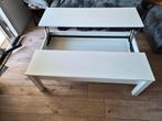 IKEA TRULSTORP Salontafel met opbergruimte - Wit, Huis en Inrichting, Ophalen, Gebruikt, 100 tot 150 cm, 50 tot 100 cm