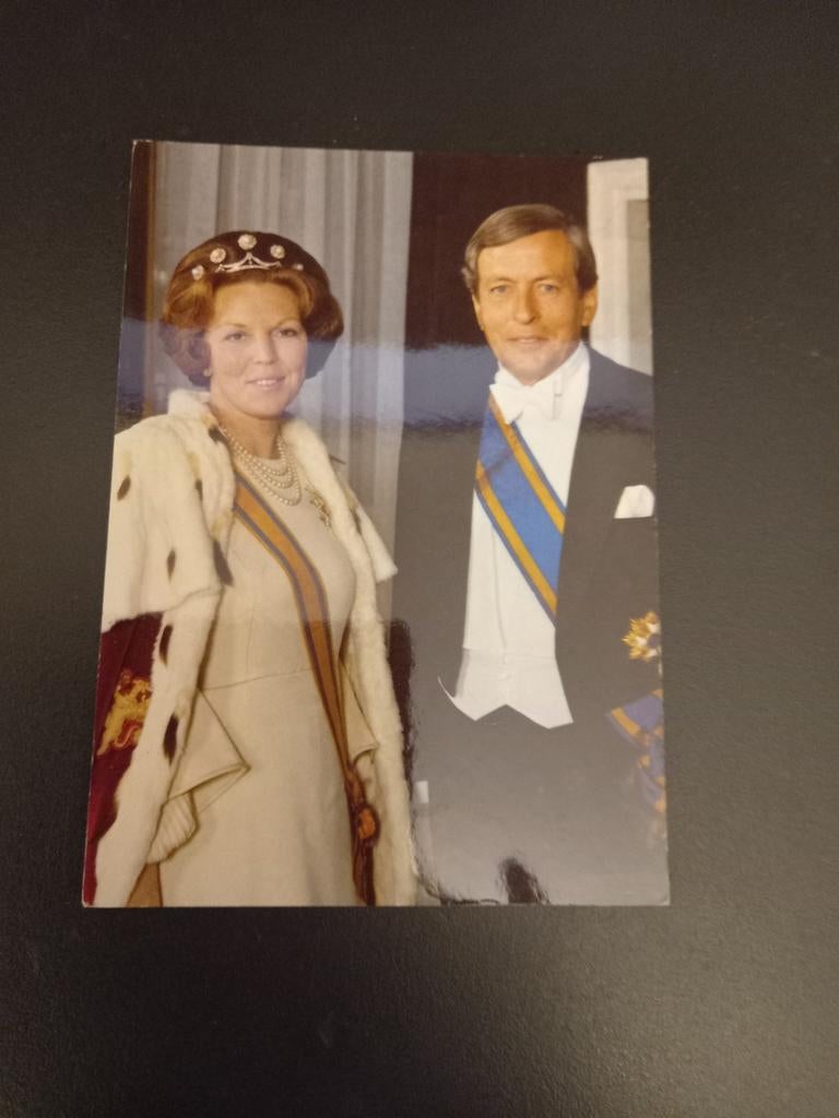 Kaart Beatrix en Claus. Ongelopen, Verzamelen, Verzenden, Nieuw, Kaart, Foto of Prent