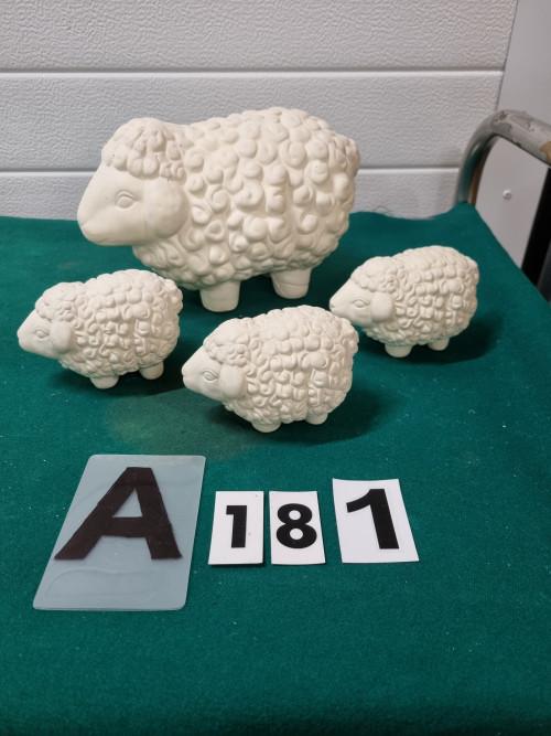 schapen porselein 4x, Ophalen of Verzenden, 'T Olde Gre-j, Info@toldegrej.nl, Endepoelstraat 20f Didam