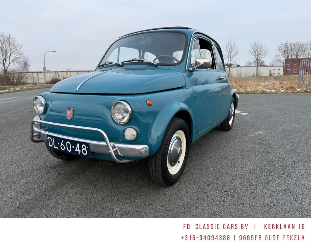 Fiat 500 L 1970 in zeer nette staat, Auto's, Oldtimers, Achterwielaandrijving, Zwart, Overige carrosserieën, 20 pk