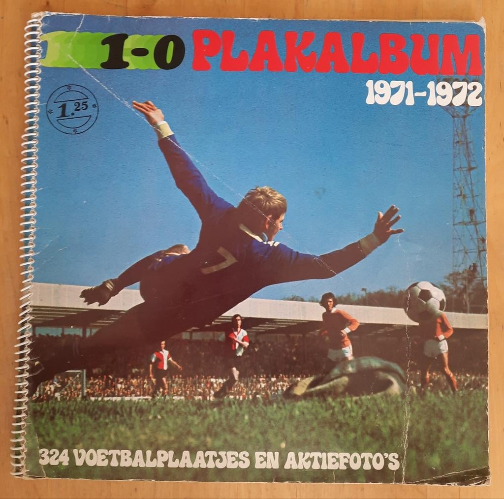 1-0 Plakboek 1971-1972 Voetbalplaatjes en Aktiefoto's, Verzamelen, Ophalen of Verzenden