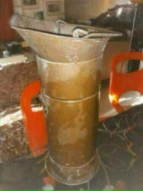 Oude maatkan koper, Antiek en Kunst, Ophalen of Verzenden, Koper