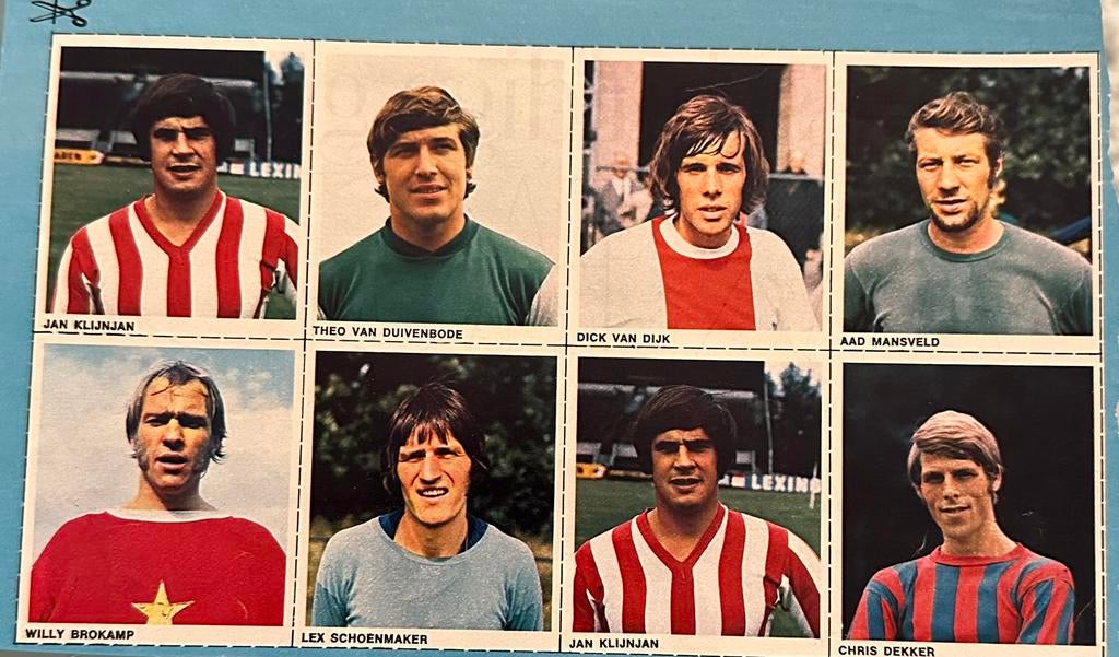 Voetbalplaatjes 1-0 jaren 70, Ophalen of Verzenden, Zo goed als nieuw, Meerdere plaatjes