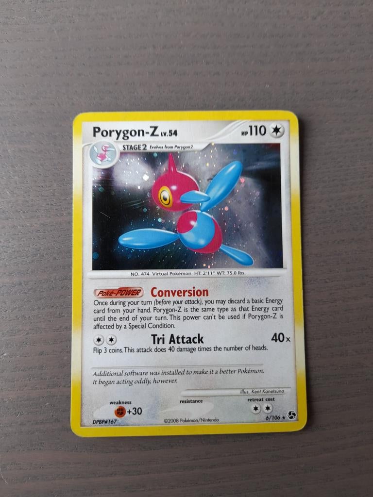 2008 great encounters 6/106 porygon-z holo, Ophalen of Verzenden, Gebruikt, Losse kaart, Foil
