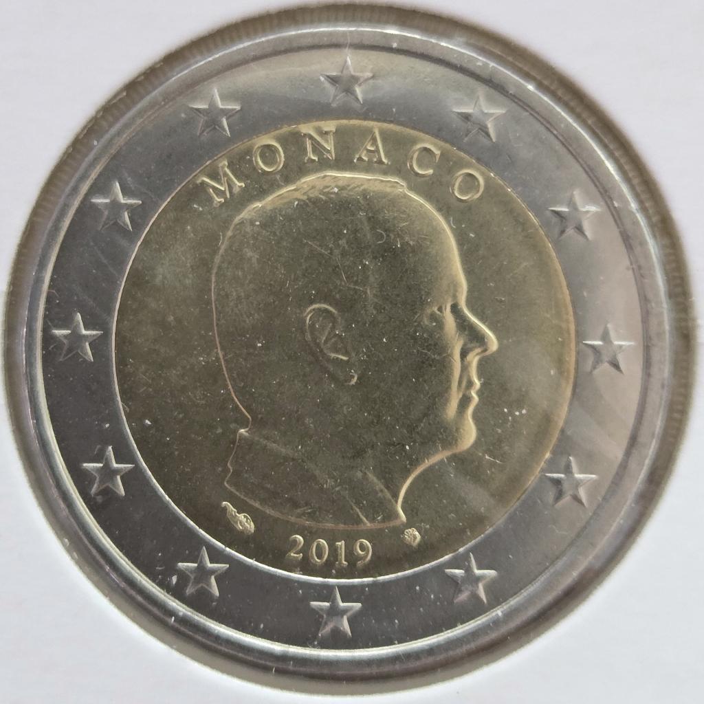 Monaco 2019 | Reguliere €2, Postzegels en Munten, Munten | Europa | Euromunten, Ophalen of Verzenden, Monaco, 2 euro, Losse munt