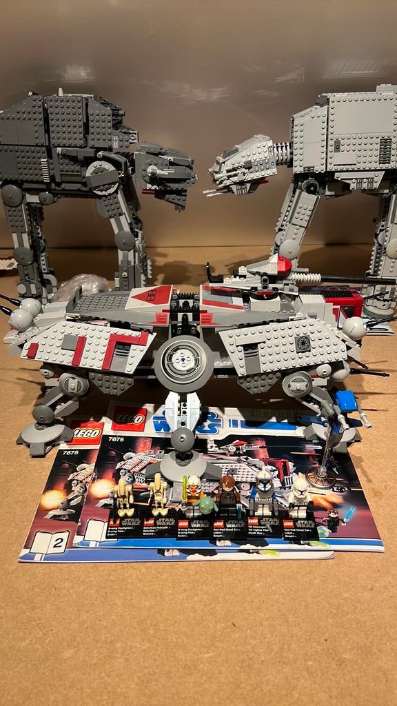 Lego 7675 Star Wars AT TE (geheel compleet!!), Kinderen en Baby's, Speelgoed | Duplo en Lego, Zo goed als nieuw, Ophalen of Verzenden
