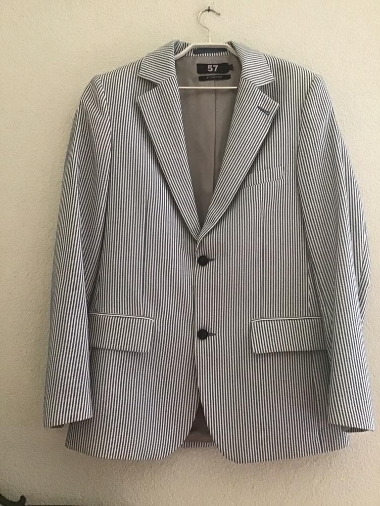 Nieuwe Sissy Boy Colbert streep motief maat S, Kleding | Heren, Ophalen of Verzenden, Nieuw, Maat 46 (S) of kleiner, Blauw