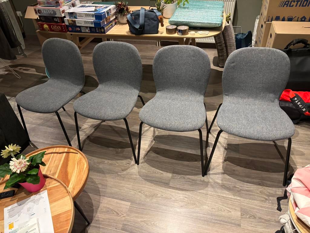 Ikea eetkamerstoelen, Huis en Inrichting, Stoelen, Ophalen, Zo goed als nieuw, Wit